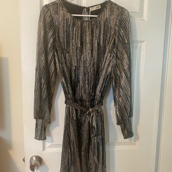 NWT Ramy Brook mini dress, Size: XS, Color: Metallic neutrals - Picture 5 of 7